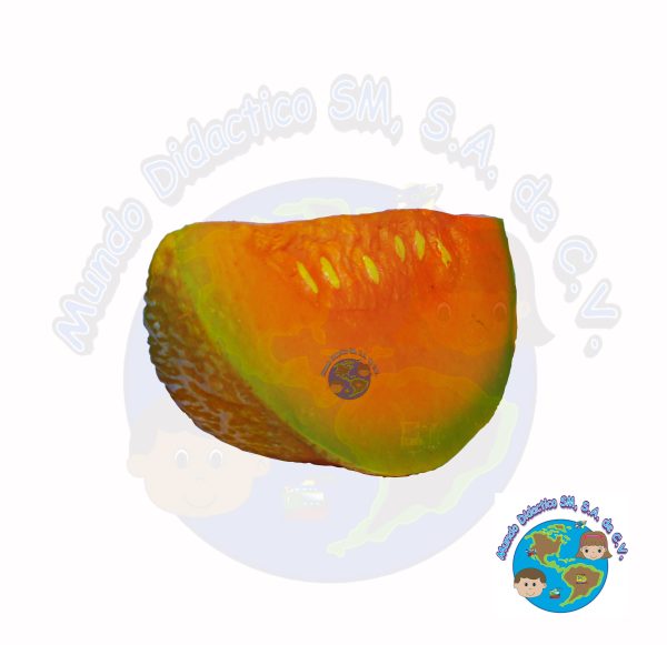 F729 Replica de Alimentos- Rebanada de Melón FRUTA DE PLÁSTICO DIDÁCTICA frutas educativas, didácticas, material didáctico, juego simbólicos, juegos de compras, alimentos de juguete, frutas de plástico, frutas de vinil, preescolar, primaria, nutrición, salud, promociones, ofertas, descuentos, mejores precios, mayoreo, envíos a toda la republica, mundo didáctico, centro histórico cdmx, neza.